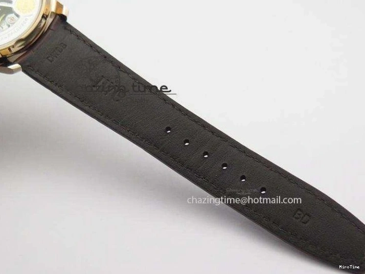 MIROTIME 1219 Unisex Portuguese Real PR RG IW500702 ZF 1:1 Best Edition On Brown Leather Strap A52010 V 7303